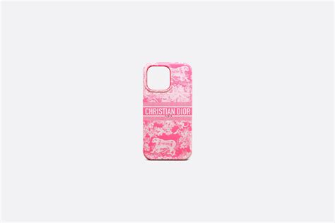 DiorTravel Cover for iPhone 13 Pro Fluorescent Pink Smooth 